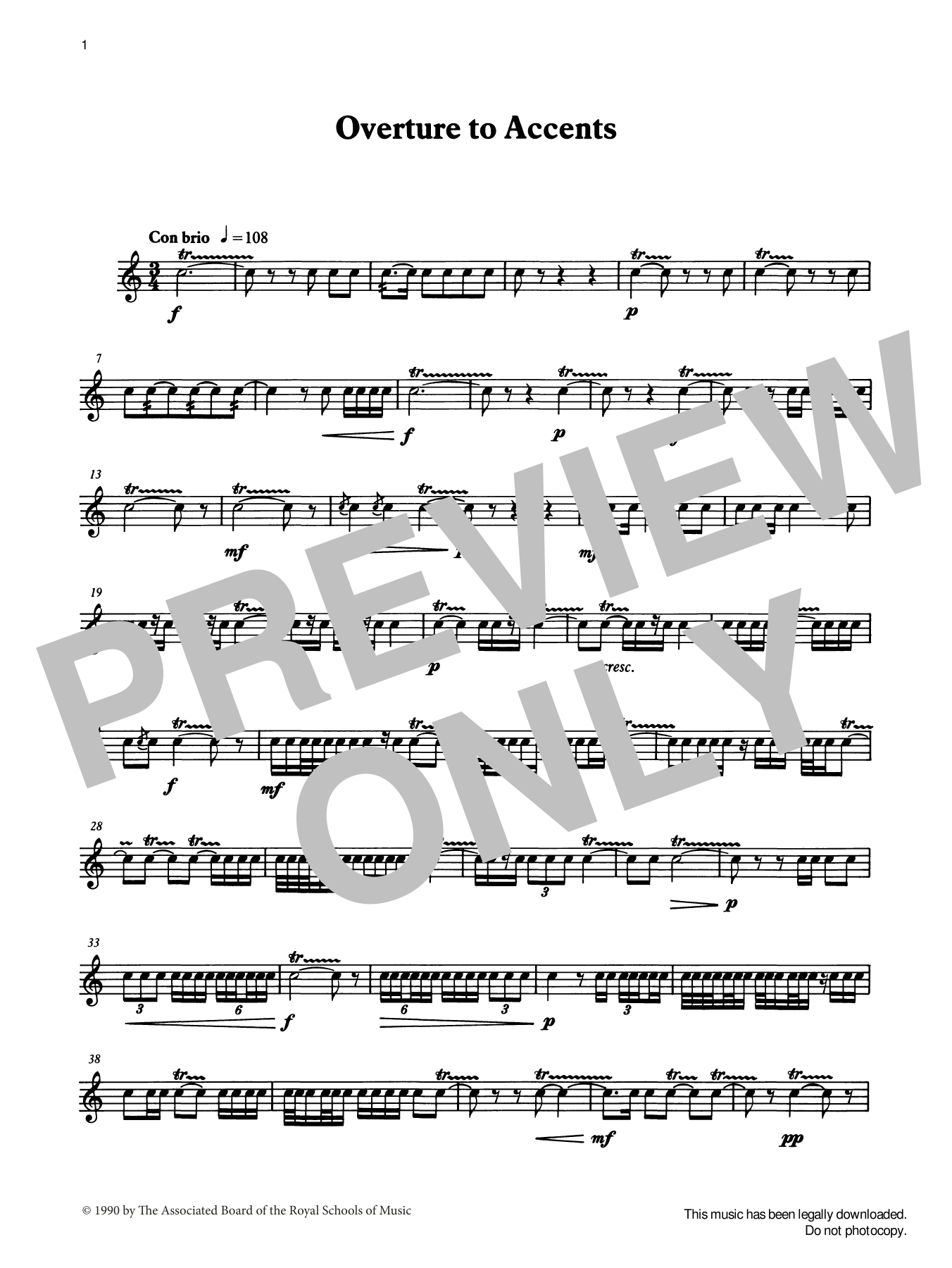 Ian Wright and Kevin Hathaway Overture to Accents from Graded Music for Snare Drum, Book IV sheet music, chords, lyrics - Printable PDF for Percussion Solo