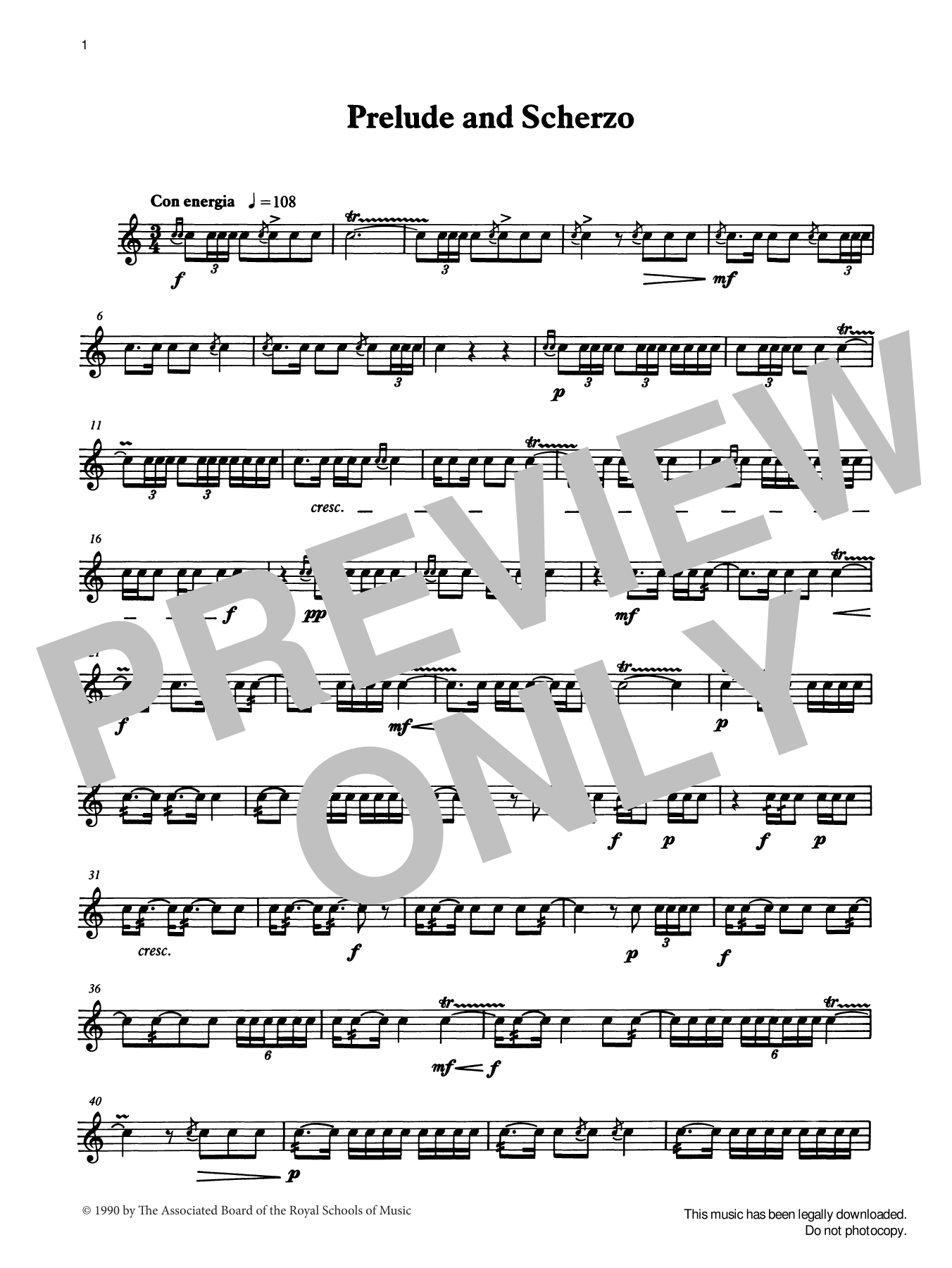 Ian Wright and Kevin Hathaway Prelude and Scherzo from Graded Music for Snare Drum, Book IV sheet music, chords, lyrics - Printable PDF for Percussion Solo