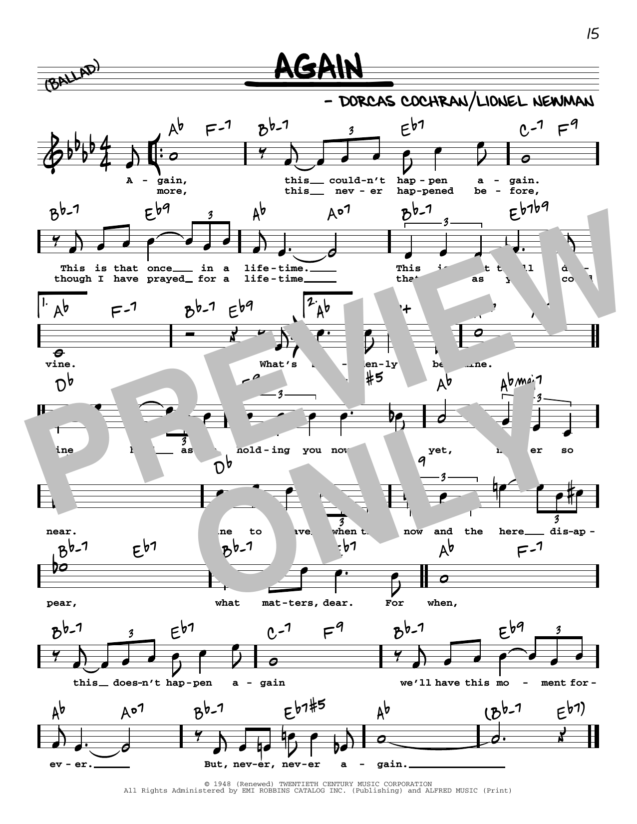 Learn to play Ida Lupino Again (High Voice) sheet music for Real Book – Melody, Lyrics & Chords in minutes. Ida Lupino Again (High Voice) sheet music preview music notes and score for Real Book – Melody, Lyrics & Chords including 1 page(s)