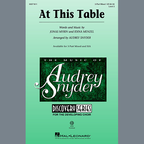 Idina Menzel At This Table (arr. Audrey Snyder) profile picture