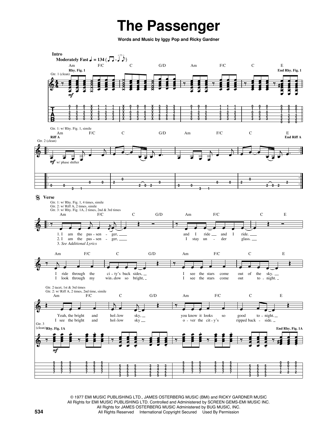 Learn to play Iggy Pop The Passenger sheet music for Lyrics & Chords in minutes. Iggy Pop The Passenger sheet music notes and chords