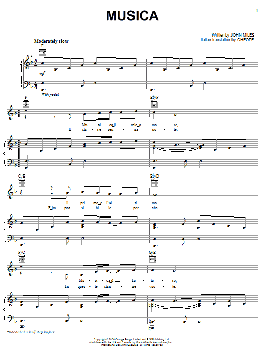 Learn to play Il Divo Musica sheet music for Piano, Vocal & Guitar (Right-Hand Melody) in minutes. Il Divo Musica sheet music preview music notes and score for Piano, Vocal & Guitar (Right-Hand Melody) including 7 page(s)