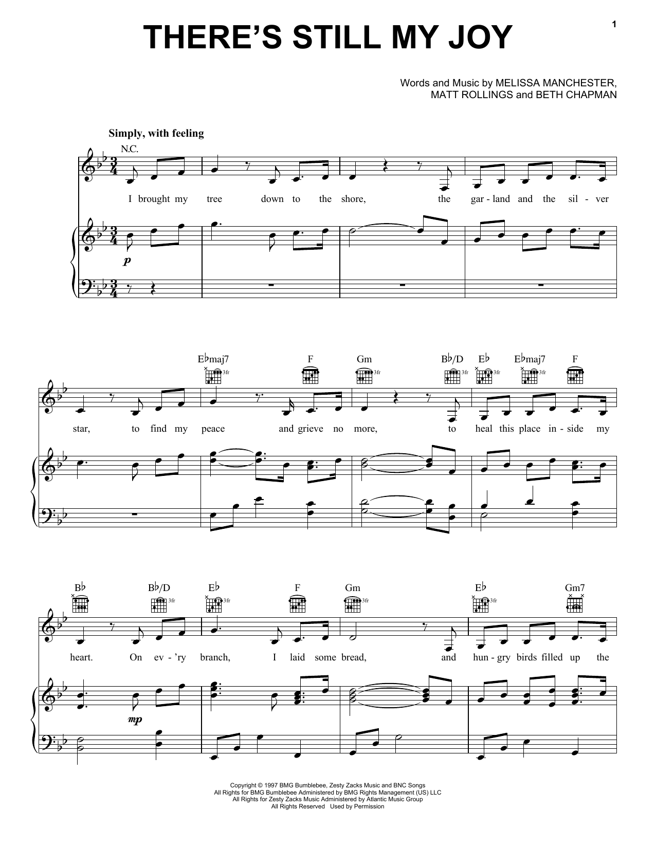Learn to play Indigo Girls There's Still My Joy sheet music for E-Z Play Today in minutes. Indigo Girls There's Still My Joy sheet music preview music notes and score for E-Z Play Today including 3 page(s)