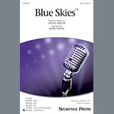 Download or print Mark Hayes Blue Skies Sheet Music Printable PDF 9-page score for Jazz / arranged SATB SKU: 164892