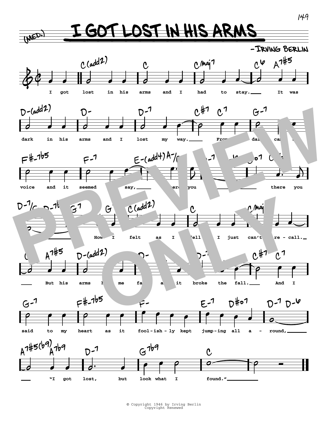 Learn to play Irving Berlin I Got Lost In His Arms (High Voice) (from Annie Get Your Gun) sheet music for Real Book – Melody, Lyrics & Chords in minutes. Irving Berlin I Got Lost In His Arms (High Voice) (from Annie Get Your Gun) sheet music preview music notes and score for Real Book – Melody, Lyrics & Chords including 1 page(s)