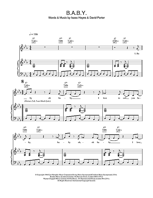 Learn to play Isaac Hayes B.A.B.Y sheet music for Piano, Vocal & Guitar in minutes. Isaac Hayes B.A.B.Y sheet music notes and chords
