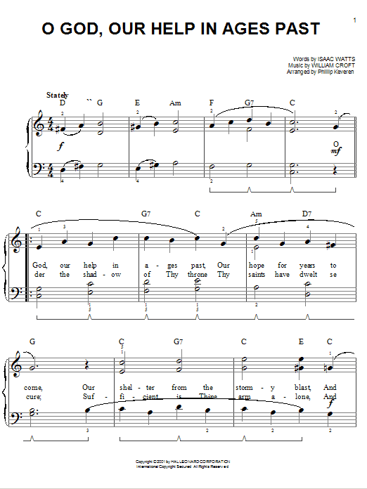 Learn to play Isaac Watts O God, Our Help in Ages Past sheet music for SATB Choir in minutes. Isaac Watts O God, Our Help in Ages Past sheet music preview music notes and score for SATB Choir including 10 page(s)