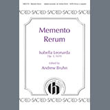 Download or print Isabella Leonarda Momento Rerum Sheet Music Printable PDF 7-page score for Concert / arranged SATB Choir SKU: 1728262