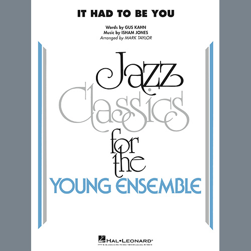 Isham Jones and Gus Kahn It Had to Be You (arr. Mark Taylor) - Alto Sax 1 profile picture