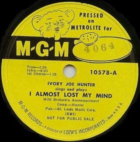 Download or print Ivory Joe Hunter I Almost Lost My Mind Sheet Music Printable PDF 1-page score for Country / arranged Lyrics & Chords SKU: 84479