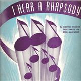 Download or print Jack Baker I Hear A Rhapsody Sheet Music Printable PDF 3-page score for Jazz / arranged Piano, Vocal & Guitar (Right-Hand Melody) SKU: 55826