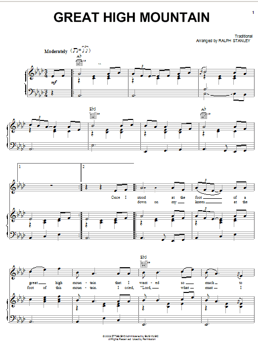 Learn to play Jack White Great High Mountain sheet music for Piano, Vocal & Guitar (Right-Hand Melody) in minutes. Jack White Great High Mountain sheet music preview music notes and score for Piano, Vocal & Guitar (Right-Hand Melody) including 5 page(s)