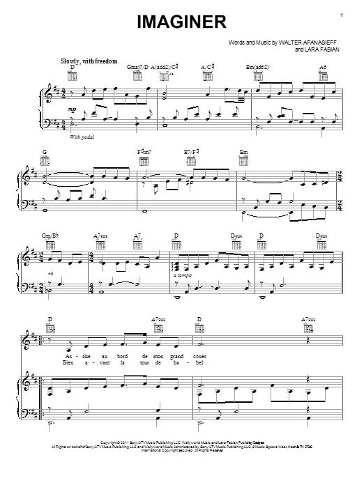 Learn to play Jackie Evancho Imaginer sheet music for Piano, Vocal & Guitar (Right-Hand Melody) in minutes. Jackie Evancho Imaginer sheet music preview music notes and score for Piano, Vocal & Guitar (Right-Hand Melody) including 7 page(s)