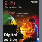Download or print Jacques Ibert Danse du cocher (Grade 4, list C1, from the ABRSM Piano Syllabus 2025 & 2026) Sheet Music Printable PDF 2-page score for Classical / arranged Piano Solo SKU: 1555721