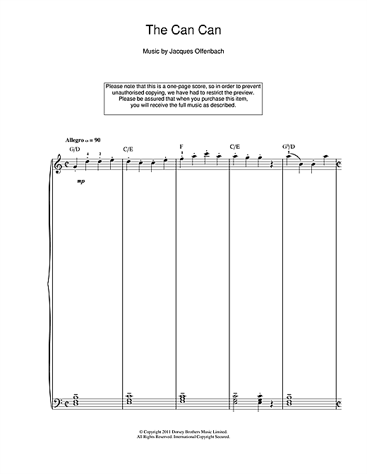 Learn to play Jacques Offenbach The Can Can sheet music for Clarinet in minutes. Jacques Offenbach The Can Can sheet music notes and chords