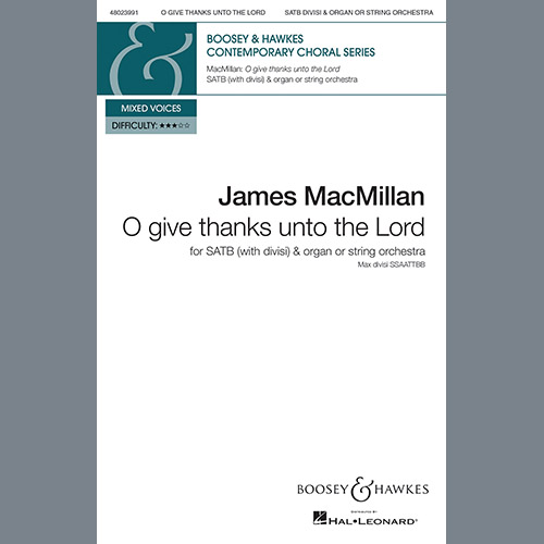 James MacMillan O Give Thanks Unto The Lord profile picture