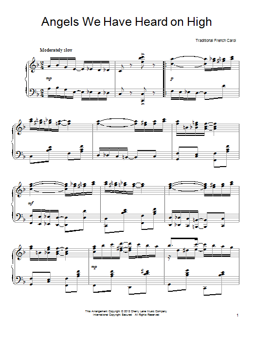 Learn to play Traditional Carol Angels We Have Heard On High sheet music for Piano in minutes. Traditional Carol Angels We Have Heard On High sheet music preview music notes and score for Piano including 3 page(s)