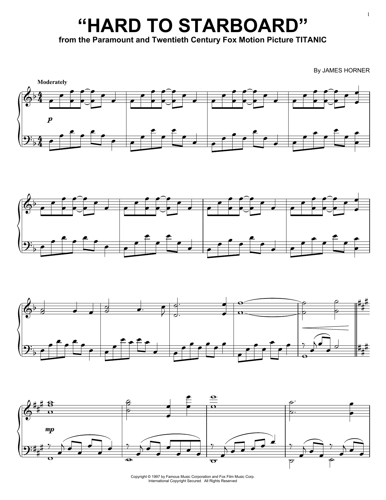 Learn to play James Horner James Horner