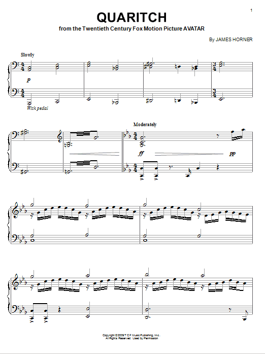 Learn to play James Horner Quaritch sheet music for Piano in minutes. James Horner Quaritch sheet music notes and chords