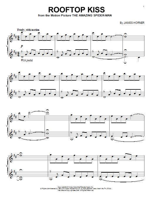 Learn to play James Horner Rooftop Kiss sheet music for Piano in minutes. James Horner Rooftop Kiss sheet music notes and chords