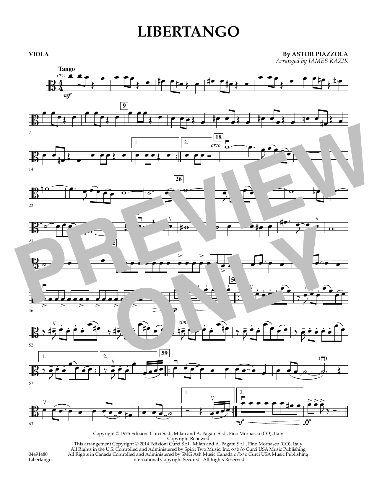 Learn to play James Kazik Libertango - Viola sheet music for Orchestra in minutes. James Kazik Libertango - Viola sheet music preview music notes and score for Orchestra including 1 page(s)