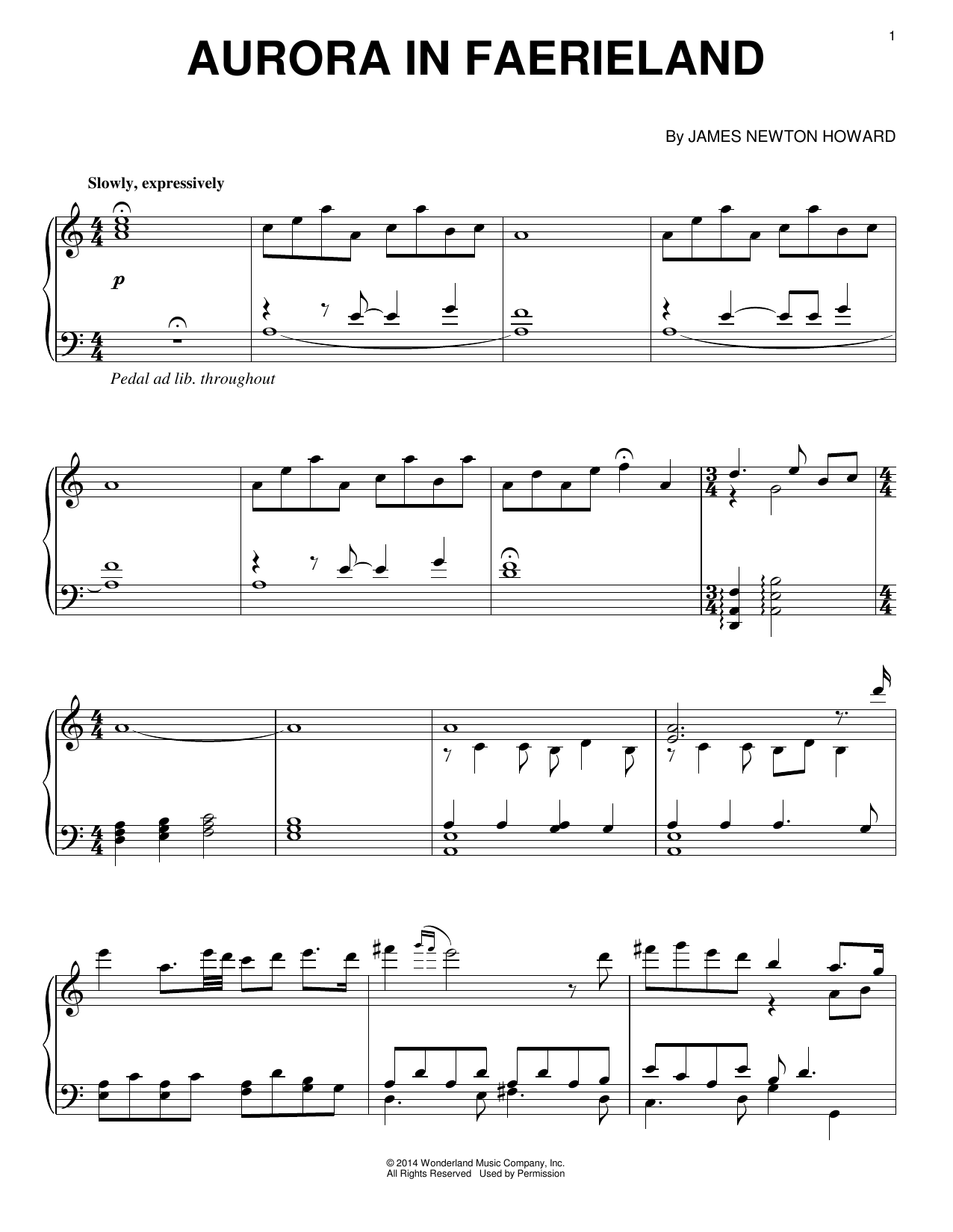 Learn to play James Newton Howard Aurora In Faerieland sheet music for Piano in minutes. James Newton Howard Aurora In Faerieland sheet music notes and chords