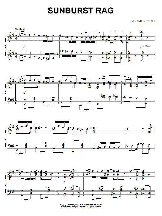 Learn to play James Scott Sunburst Rag sheet music for Guitar Tab in minutes. James Scott Sunburst Rag sheet music preview music notes and score for Guitar Tab including 5 page(s)