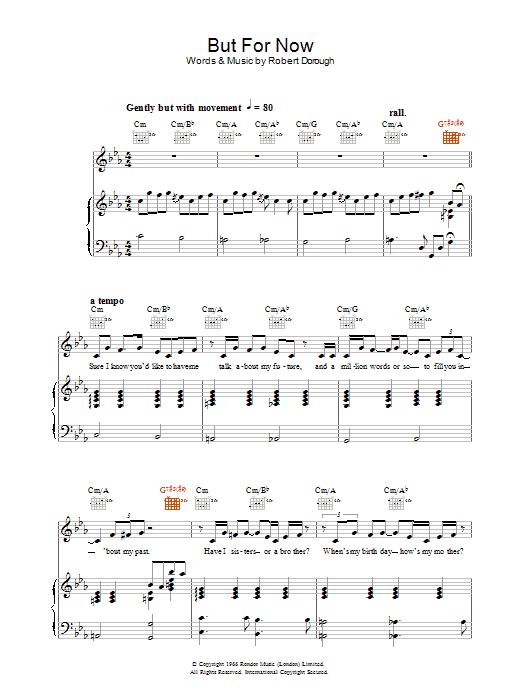 Learn to play Jamie Cullum But For Now sheet music for Piano, Vocal & Guitar (Right-Hand Melody) in minutes. Jamie Cullum But For Now sheet music preview music notes and score for Piano, Vocal & Guitar (Right-Hand Melody) including 4 page(s)