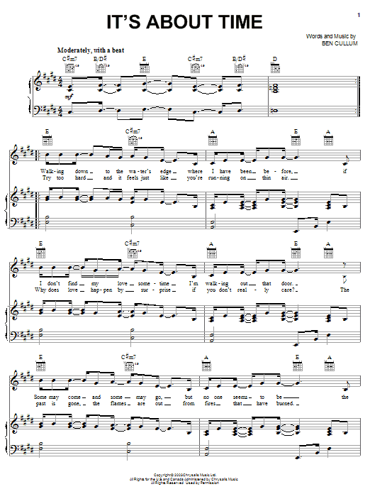 Learn to play Jamie Cullum It's About Time sheet music for Piano, Vocal & Guitar (Right-Hand Melody) in minutes. Jamie Cullum It's About Time sheet music notes and chords