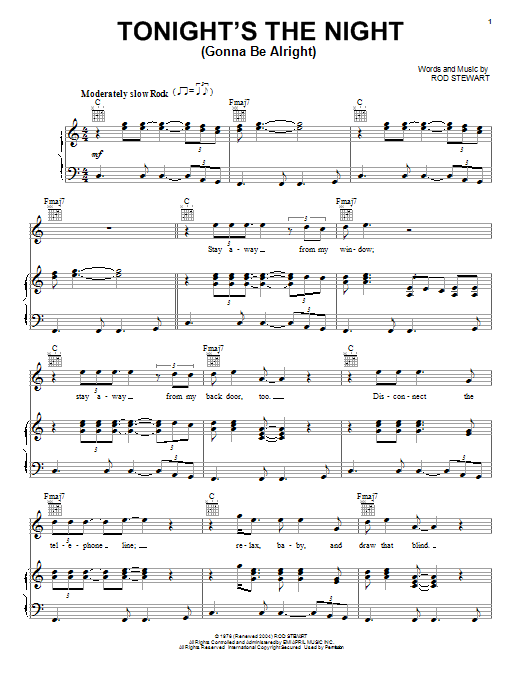 Learn to play Janet Jackson Tonight's The Night (Gonna Be Alright) sheet music for Piano, Vocal & Guitar (Right-Hand Melody) in minutes. Janet Jackson Tonight's The Night (Gonna Be Alright) sheet music notes and chords