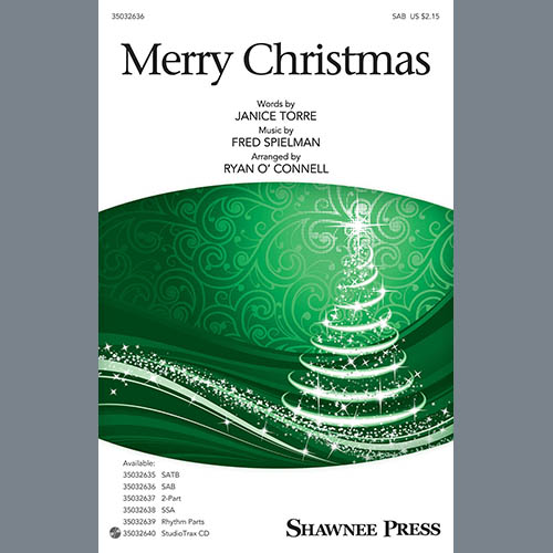 Download or print Janice Torre & Fred Spielman Merry Christmas (arr. Ryan O'Connell) Sheet Music Printable PDF 7-page score for Christmas / arranged 2-Part Choir SKU: 410413.