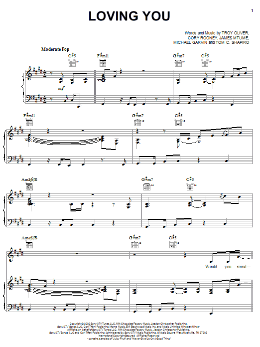 Learn to play Jennifer Lopez Loving You sheet music for Piano, Vocal & Guitar (Right-Hand Melody) in minutes. Jennifer Lopez Loving You sheet music notes and chords