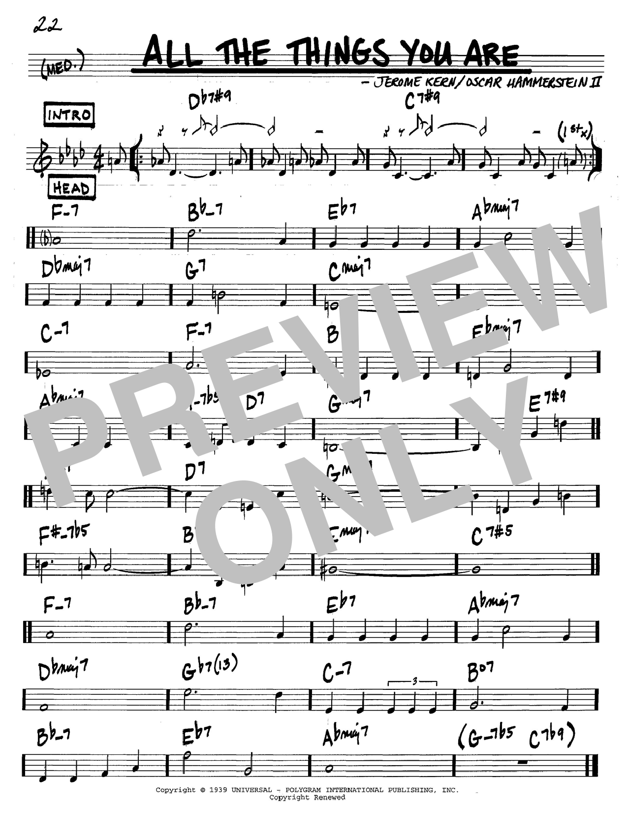 Learn to play Jerome Kern All The Things You Are sheet music for Piano & Vocal in minutes. Jerome Kern All The Things You Are sheet music notes and chords