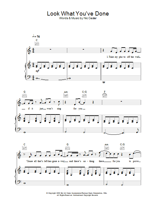 Learn to play Jet Look What You've Done sheet music for Guitar Tab in minutes. Jet Look What You've Done sheet music preview music notes and score for Guitar Tab including 4 page(s)