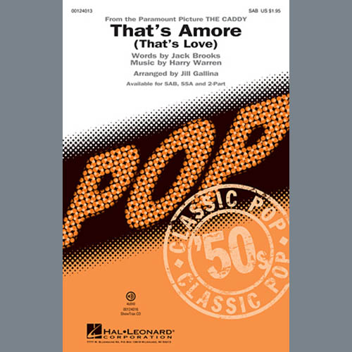 Dean Martin That's Amore (That's Love) (arr. Jill Gallina) profile picture