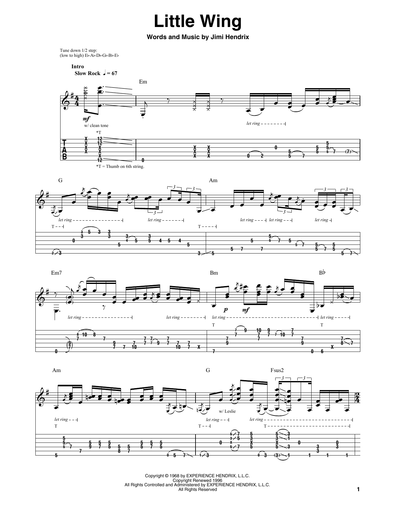 Learn to play Jimi Hendrix Little Wing sheet music for Melody Line, Lyrics & Chords in minutes. Jimi Hendrix Little Wing sheet music preview music notes and score for Melody Line, Lyrics & Chords including 2 page(s)