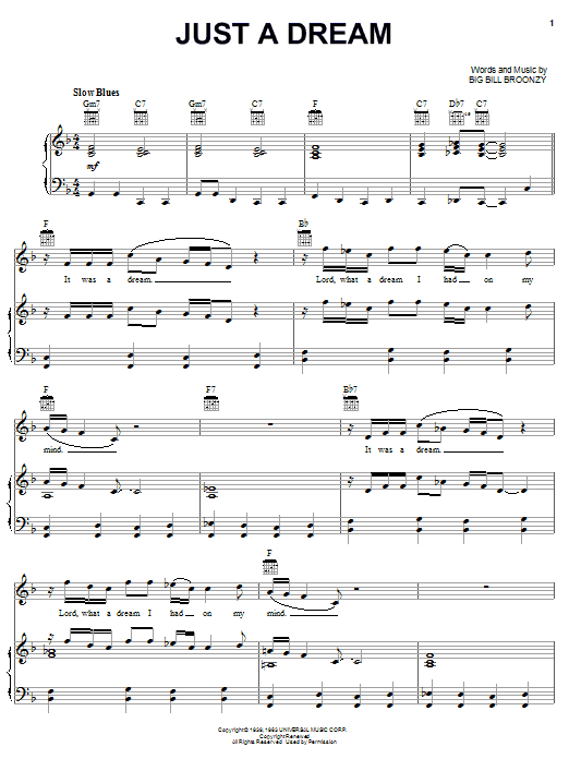Learn to play Jimmy Clanton Just A Dream sheet music for Piano, Vocal & Guitar (Right-Hand Melody) in minutes. Jimmy Clanton Just A Dream sheet music notes and chords