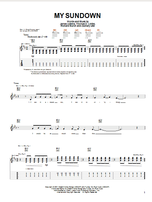 Learn to play Jimmy Eat World My Sundown sheet music for Guitar Tab in minutes. Jimmy Eat World My Sundown sheet music notes and chords