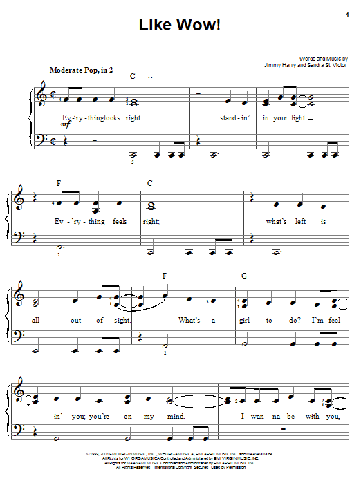 Learn to play Jimmy Harry Like Wow! sheet music for Easy Piano in minutes. Jimmy Harry Like Wow! sheet music preview music notes and score for Easy Piano including 6 page(s)