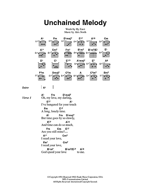 Learn to play Jimmy Young Unchained Melody sheet music for Lyrics & Chords in minutes. Jimmy Young Unchained Melody sheet music preview music notes and score for Lyrics & Chords including 2 page(s)