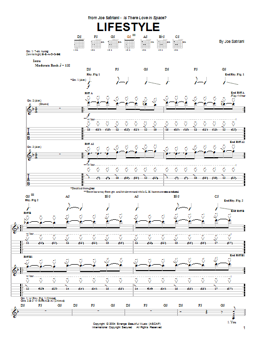 Learn to play Joe Satriani Lifestyle sheet music for Guitar Tab in minutes. Joe Satriani Lifestyle sheet music preview music notes and score for Guitar Tab including 8 page(s)