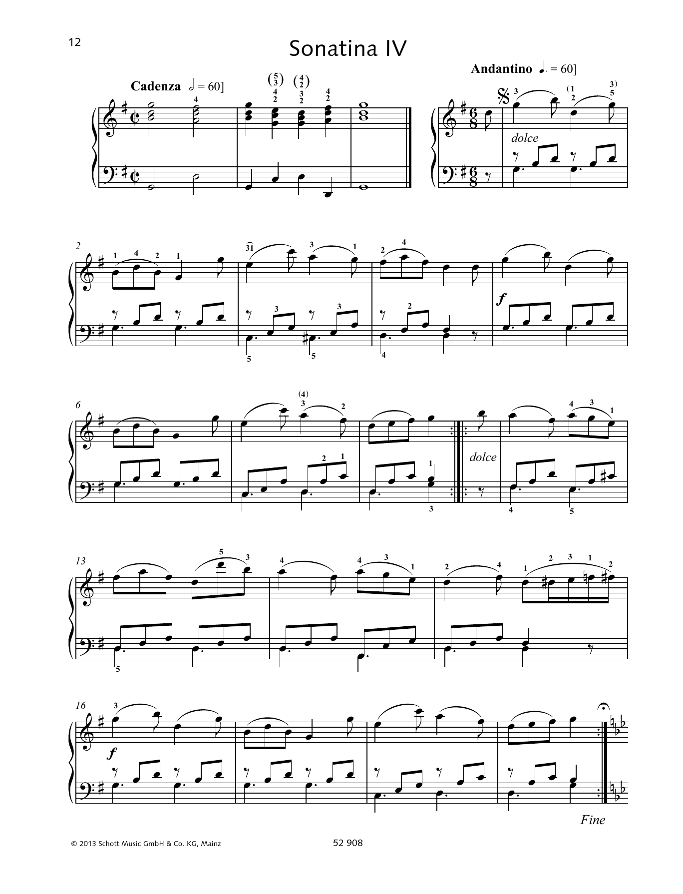 Learn to play Johann Baptist Vanhal Sonatina IV sheet music for Piano Solo in minutes. Johann Baptist Vanhal Sonatina IV sheet music preview music notes and score for Piano Solo including 4 page(s)