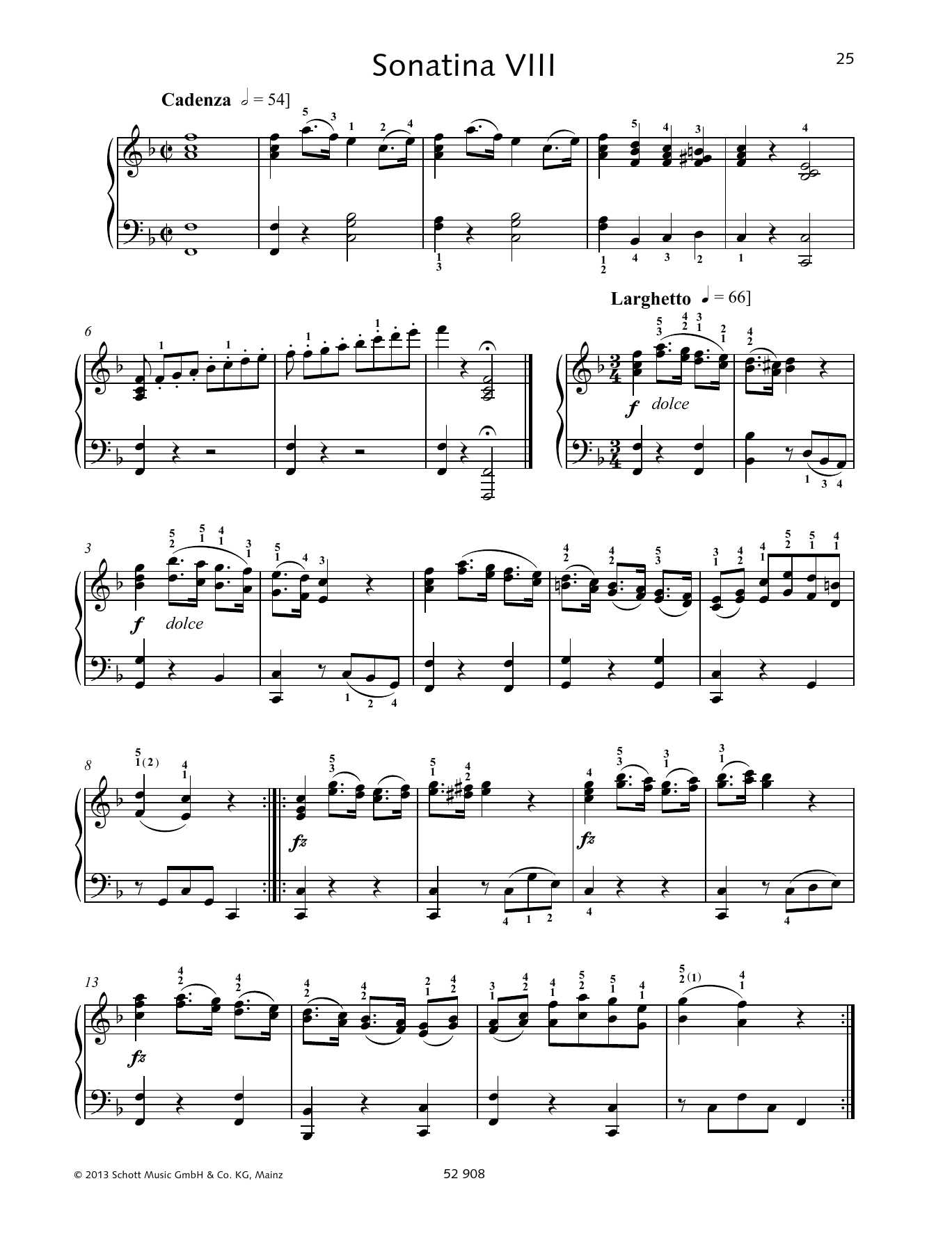 Learn to play Johann Baptist Vanhal Sonatina VIII sheet music for Piano Solo in minutes. Johann Baptist Vanhal Sonatina VIII sheet music preview music notes and score for Piano Solo including 3 page(s)