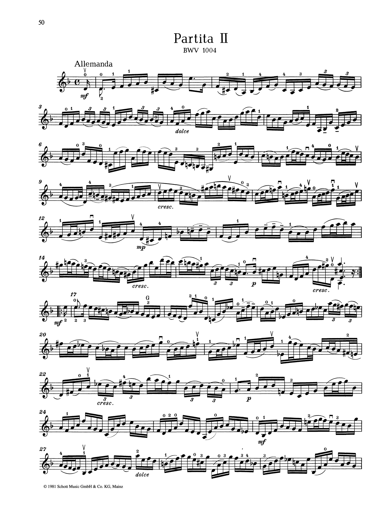 Learn to play Johann Sebastian Bach Partita II sheet music for Woodwind Solo in minutes. Johann Sebastian Bach Partita II sheet music preview music notes and score for Woodwind Solo including 14 page(s)
