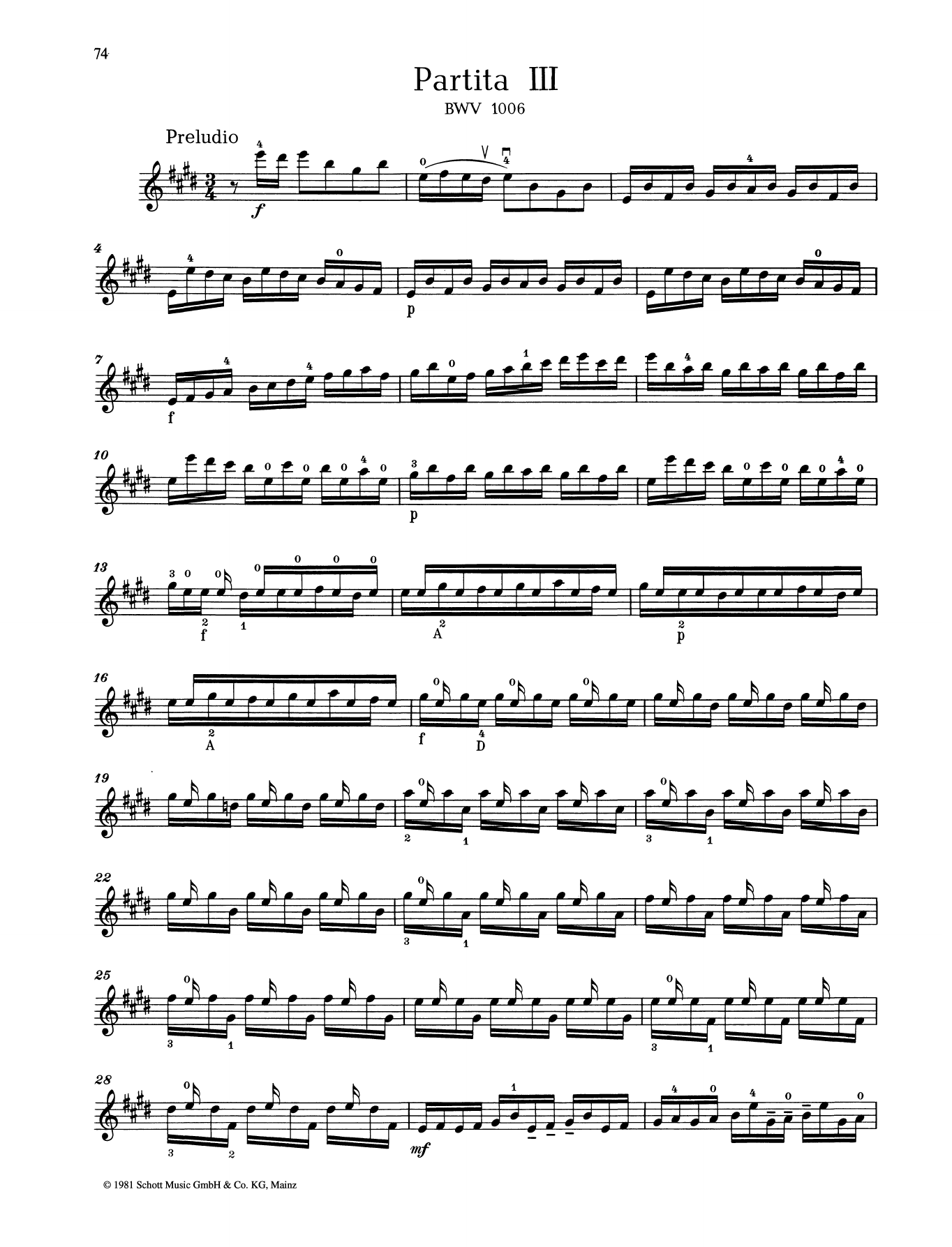 Learn to play Johann Sebastian Bach Partita III sheet music for Woodwind Solo in minutes. Johann Sebastian Bach Partita III sheet music preview music notes and score for Woodwind Solo including 9 page(s)