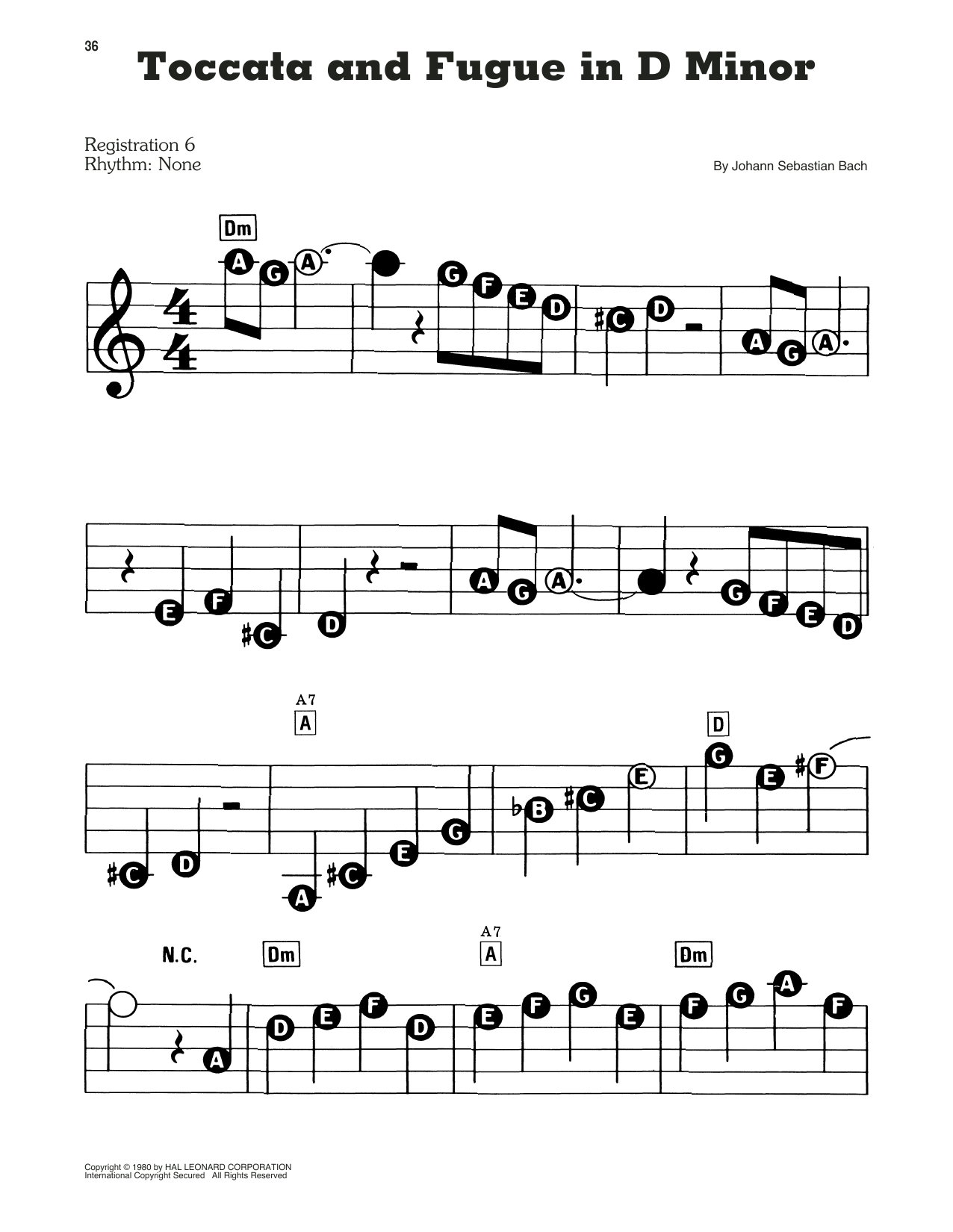 Learn to play J.S. Bach Toccata and Fugue in D Minor sheet music for Piano in minutes. J.S. Bach Toccata and Fugue in D Minor sheet music preview music notes and score for Piano including 6 page(s)