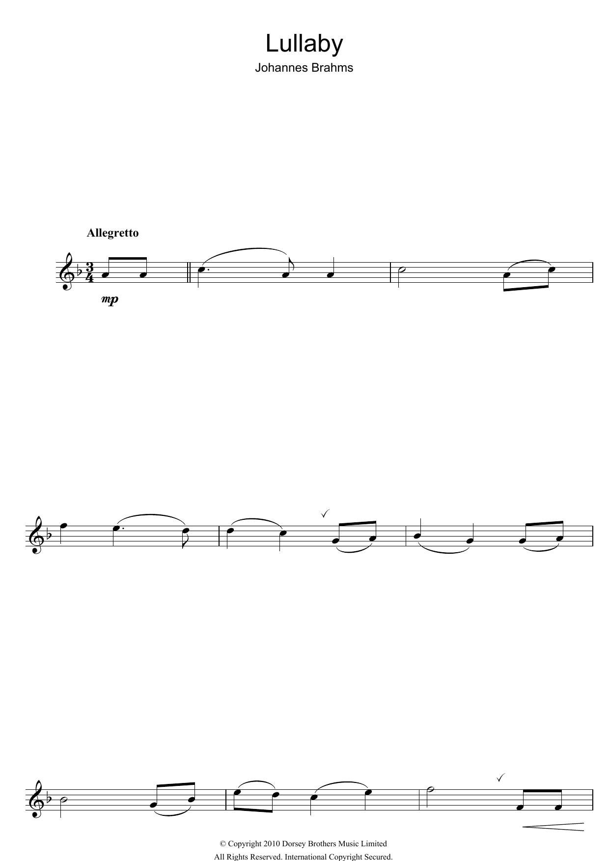 Learn to play Johannes Brahms Lullaby sheet music for Piano Solo in minutes. Johannes Brahms Lullaby sheet music preview music notes and score for Piano Solo including 3 page(s)