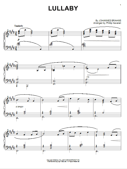 Learn to play Johannes Brahms Lullaby sheet music for Piano in minutes. Johannes Brahms Lullaby sheet music notes and chords