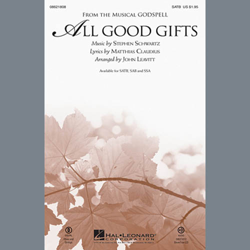 Stephen Schwartz All Good Gifts (from Godspell) (arr. John Leavitt) profile picture