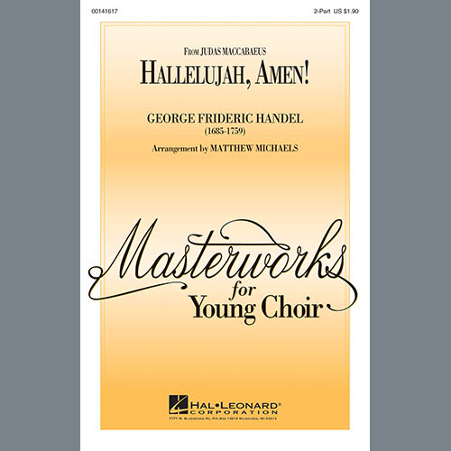 George Frideric Handel Hallelujah, Amen! (arr. Matthew Michaels) profile picture